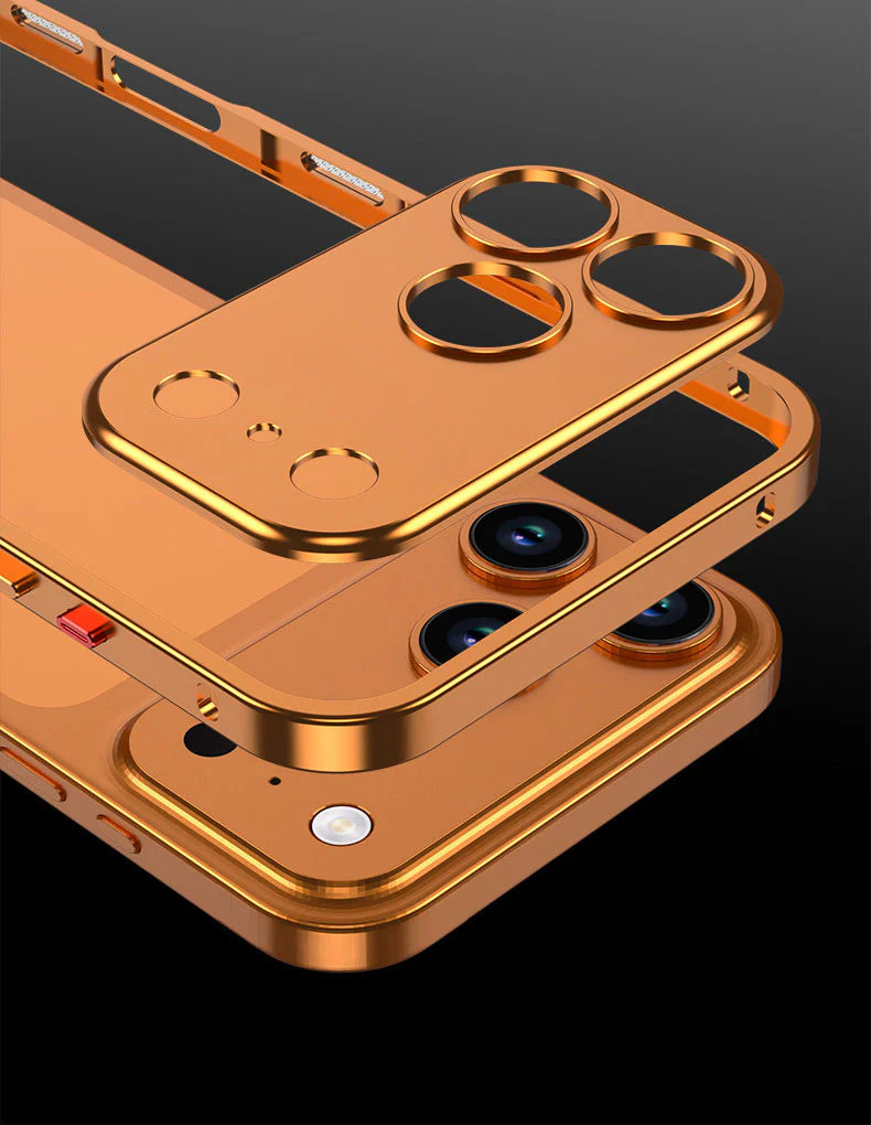 Ultra - Metal Frame Snap Case with Matte Back For iPhone