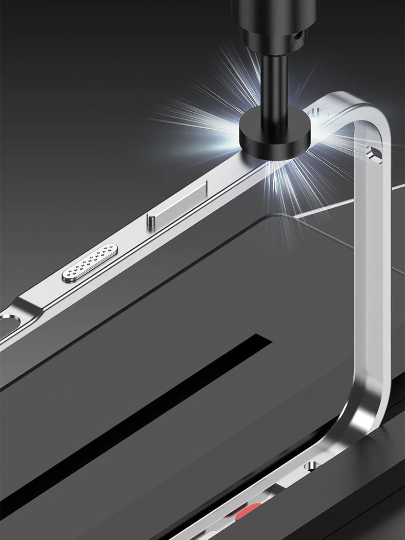 Ultra - Metal Frame Snap Case with Matte Back For iPhone